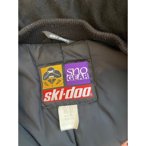 Women’s Vintage Skidoo Sno Gear Jacket Med. Muskoka Burn Mark On Back Of Sleeve - Picture 7 of 7